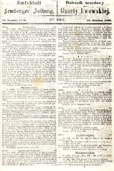 Amtsblatt zur Lemberger Zeitung = Dziennik Urzędowy do Gazety Lwowskiej. 1866, nr 286