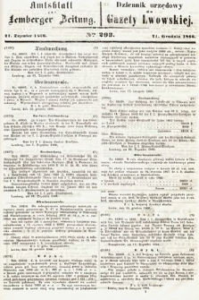 Amtsblatt zur Lemberger Zeitung = Dziennik Urzędowy do Gazety Lwowskiej. 1866, nr 293