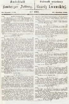 Amtsblatt zur Lemberger Zeitung = Dziennik Urzędowy do Gazety Lwowskiej. 1866, nr 297