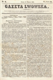 Gazeta Lwowska. 1852, nr 9