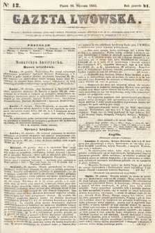 Gazeta Lwowska. 1852, nr 12