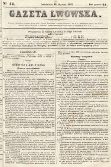 Gazeta Lwowska. 1852, nr 14