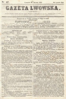 Gazeta Lwowska. 1852, nr 17