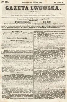 Gazeta Lwowska. 1852, nr 20