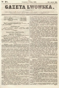 Gazeta Lwowska. 1852, nr 28