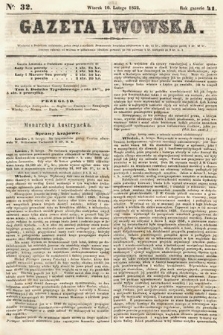 Gazeta Lwowska. 1852, nr 32