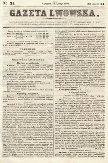 Gazeta Lwowska. 1852, nr 34