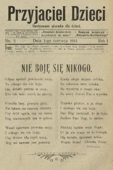 Przyjaciel Dzieci : ilustrowane pisemko dla dzieci : dodatek bezpłatny do Dziennika Berlińskiego. 1914, nr 5