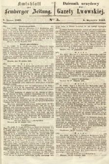 Amtsblatt zur Lemberger Zeitung = Dziennik Urzędowy do Gazety Lwowskiej. 1862, nr 5
