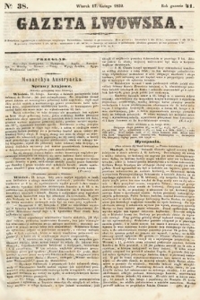 Gazeta Lwowska. 1852, nr 38