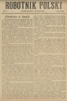 Robotnik Polski : bezpłatny dodatek. 1926, nr 3