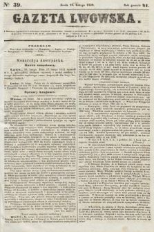 Gazeta Lwowska. 1852, nr 39