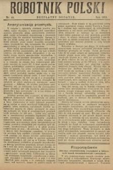 Robotnik Polski : bezpłatny dodatek. 1926, nr 15