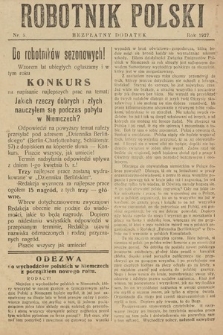 Robotnik Polski : bezpłatny dodatek. 1927, nr 4