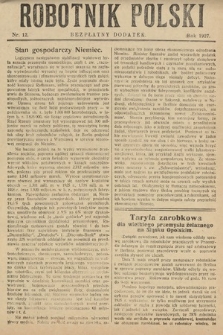 Robotnik Polski : bezpłatny dodatek. 1927, nr 12