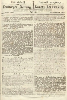 Amtsblatt zur Lemberger Zeitung = Dziennik Urzędowy do Gazety Lwowskiej. 1862, nr 8