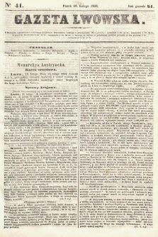 Gazeta Lwowska. 1852, nr 41