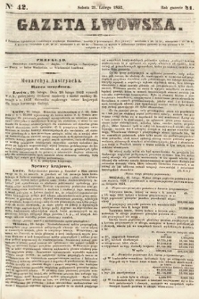 Gazeta Lwowska. 1852, nr 42