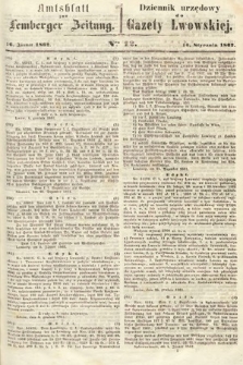 Amtsblatt zur Lemberger Zeitung = Dziennik Urzędowy do Gazety Lwowskiej. 1862, nr 12