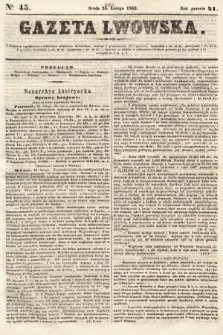 Gazeta Lwowska. 1852, nr 45