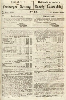 Amtsblatt zur Lemberger Zeitung = Dziennik Urzędowy do Gazety Lwowskiej. 1862, nr 16