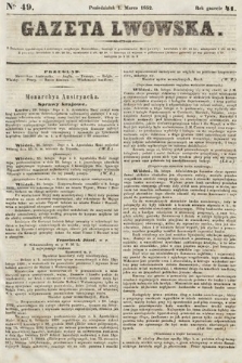 Gazeta Lwowska. 1852, nr 49