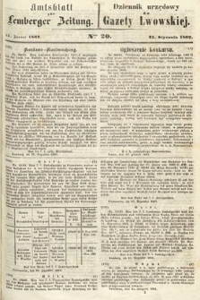 Amtsblatt zur Lemberger Zeitung = Dziennik Urzędowy do Gazety Lwowskiej. 1862, nr 20