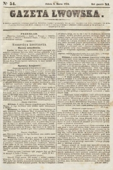 Gazeta Lwowska. 1852, nr 54