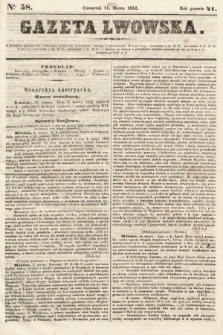 Gazeta Lwowska. 1852, nr 58