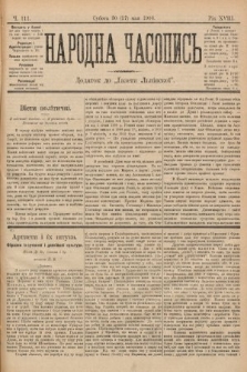 Народна Часопись : додаток до Ґазети Львівскої. 1899, ч. 111