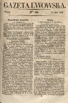 Gazeta Lwowska. 1833, nr 89