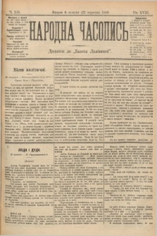 Народна Часопись : додаток до Ґазети Львівскої. 1899, ч. 215