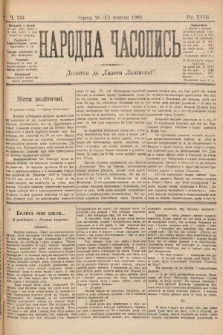 Народна Часопись : додаток до Ґазети Львівскої. 1899, ч. 234