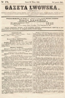 Gazeta Lwowska. 1852, nr 70