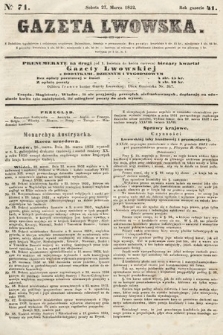 Gazeta Lwowska. 1852, nr 71