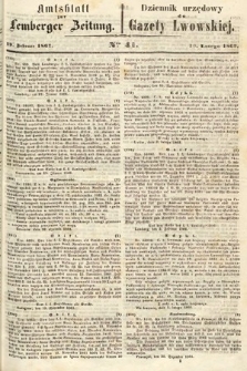 Amtsblatt zur Lemberger Zeitung = Dziennik Urzędowy do Gazety Lwowskiej. 1862, nr 41