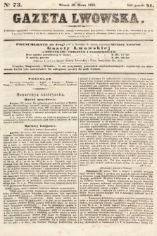 Gazeta Lwowska. 1852, nr 73