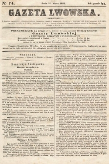 Gazeta Lwowska. 1852, nr 74