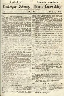Amtsblatt zur Lemberger Zeitung = Dziennik Urzędowy do Gazety Lwowskiej. 1862, nr 45