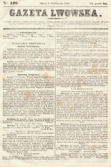 Gazeta Lwowska. 1852, nr 226