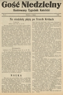 Gość Niedzielny : ilustrowany tygodnik katolicki. 1938, nr 6
