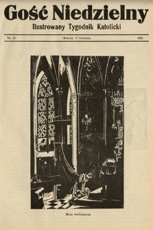 Gość Niedzielny : ilustrowany tygodnik katolicki. 1938, nr 16