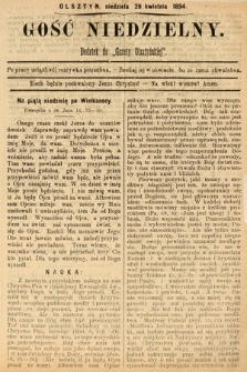 Gość Niedzielny : dodatek do „Gazety Olsztyńskiej”. 1894, [do nr 34]