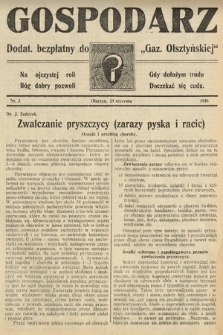 Gospodarz : dodatek bezpłatny do "Gazety Olsztyńskiej". 1938, nr 2