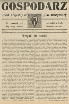 Gospodarz : dodatek bezpłatny do "Gazety Olsztyńskiej". 1938, nr 4