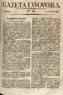 Gazeta Lwowska. 1833, nr 93