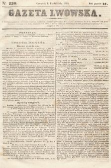 Gazeta Lwowska. 1852, nr 230