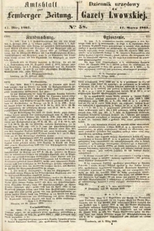 Amtsblatt zur Lemberger Zeitung = Dziennik Urzędowy do Gazety Lwowskiej. 1862, nr 58