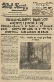Wiek Nowy : popularny dziennik ilustrowany. 1928, nr 8117