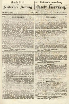 Amtsblatt zur Lemberger Zeitung = Dziennik Urzędowy do Gazety Lwowskiej. 1862, nr 59